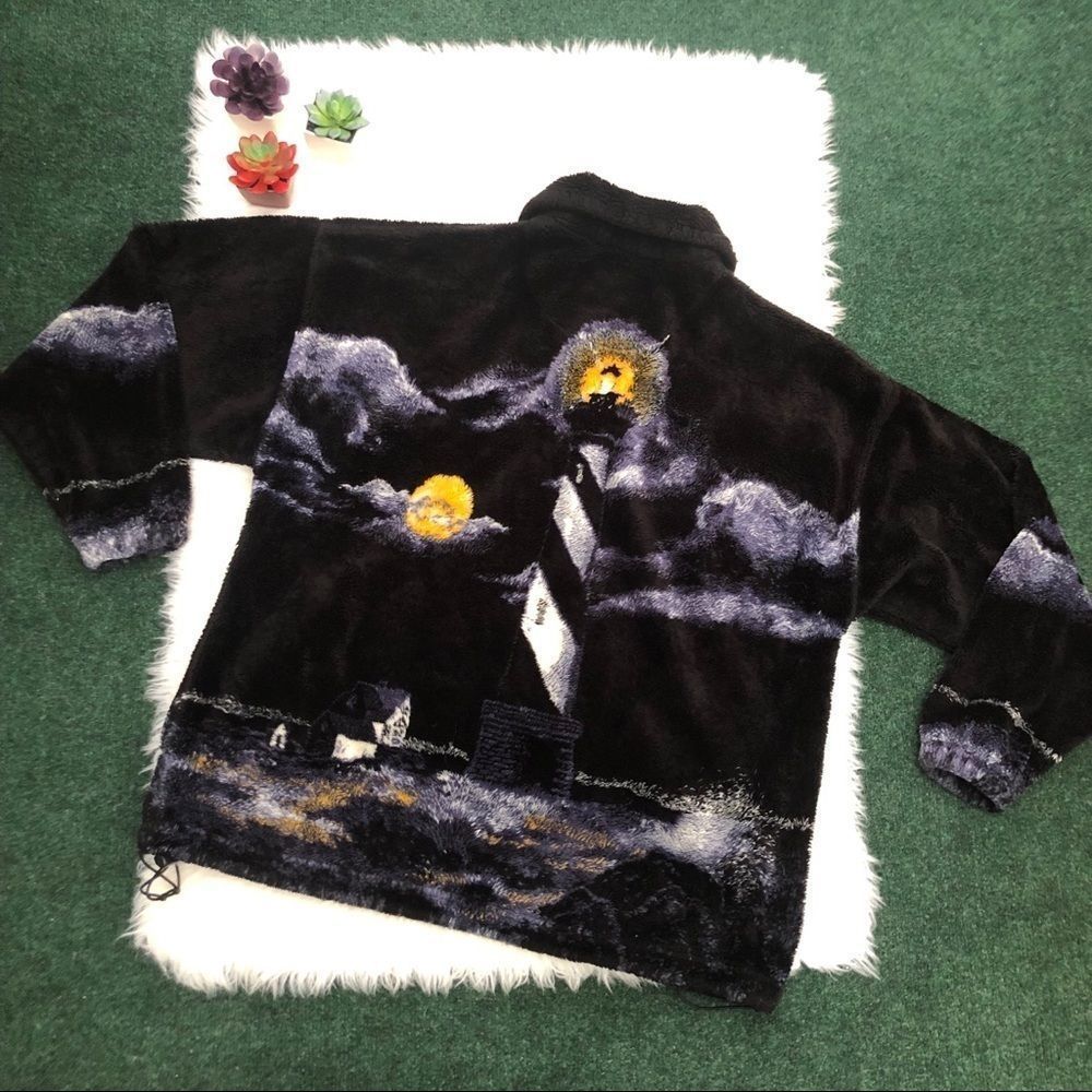 Vintage Bear Ridge Lighthouse Fleece Jacket - Picture 11 of 15